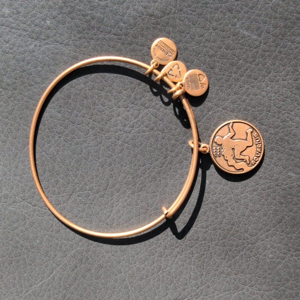Alex and Ani Aquarius Bracelet Gold